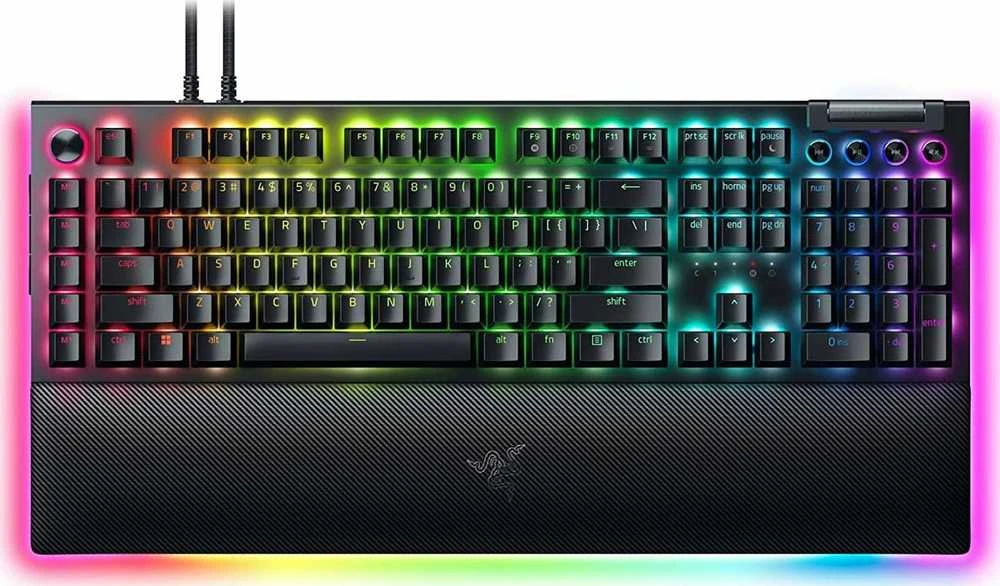 RAZER BlackWidow V4 Pro laidinė mechaninė klaviatūra (Žalias switch, US)