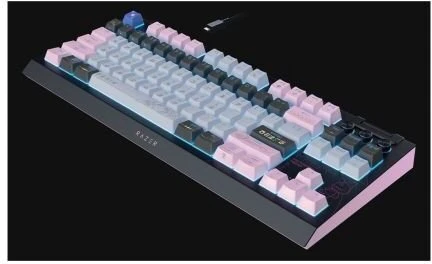 Razer | BlackWidow V4 Tenkeyless HyperSpeed | Žaidimų klaviatūra | Belaidė | JAV | Oranžinis jungiklis | Wuthering Waves leidimas