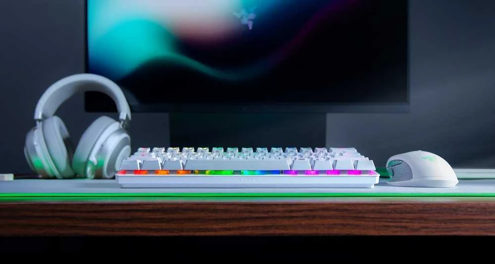 Klaviatūra Razer Huntsman Mini Mercury Redaguoti