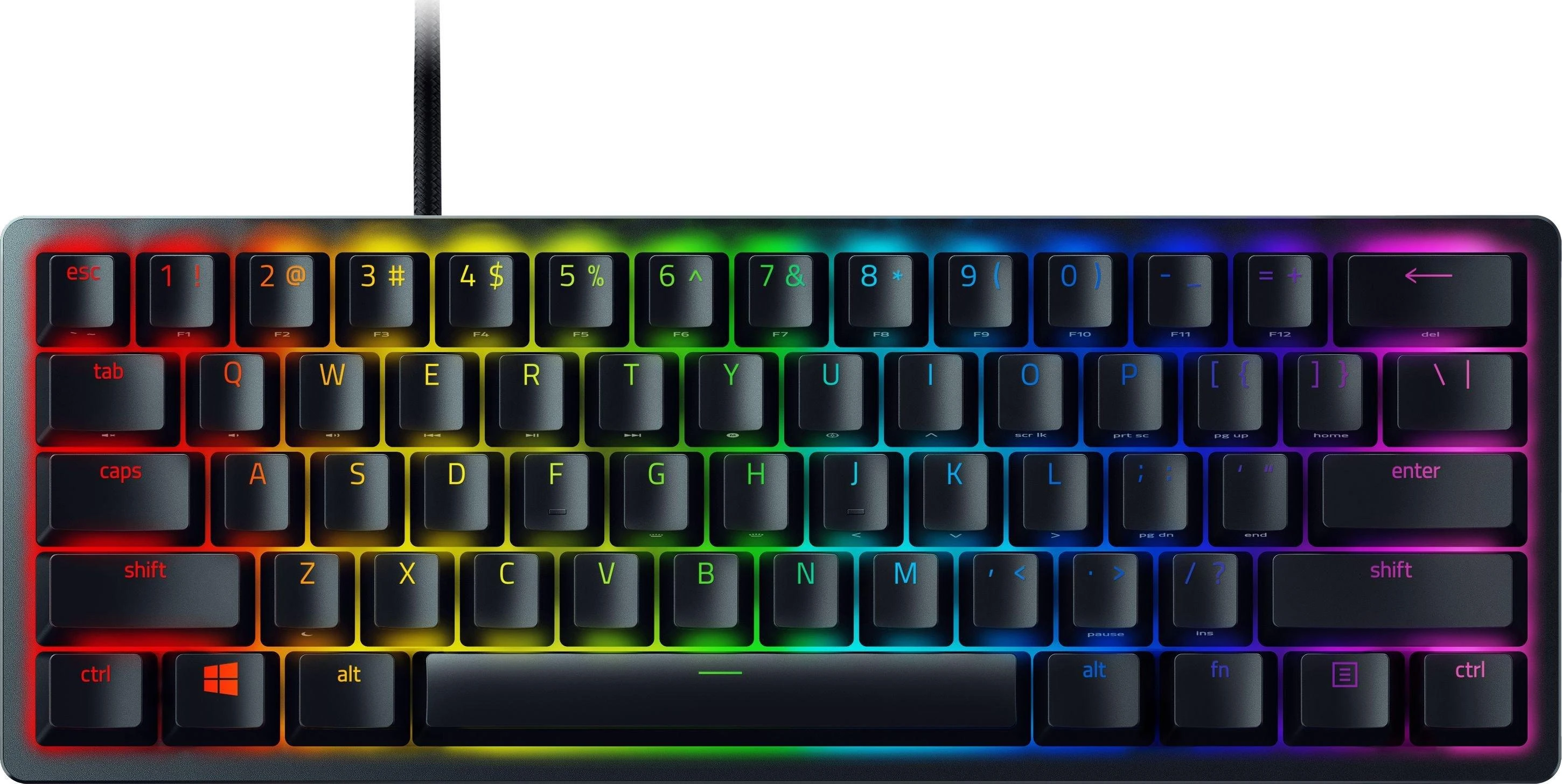 60% Mechaninė Žaidimų klaviatūra Razer Huntsman Mini, Red Switch, US išdėstymas