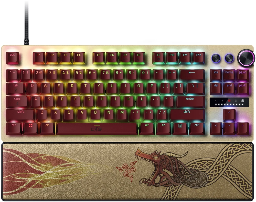 Razer Huntsman V3 Pro Tenkeyless | Klaviatūra žaidimams | su laidu | US | Razer Analog Optical Switch Gen-2 | Counter-Strike 2 Edition