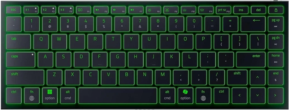 Klaviatūra žaidimams Razer Joro belaidė membraninė su pašvietimu juoda