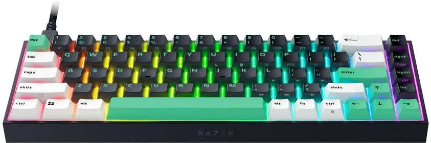Klaviatūra Razer Mechaninė klaviatūra žaidimams Reclusa X Mini 65% | su laidu | US | Mechaninė Switches Gen-3 (Tactile) | Juodas (RZ03-05980100-R3M1)