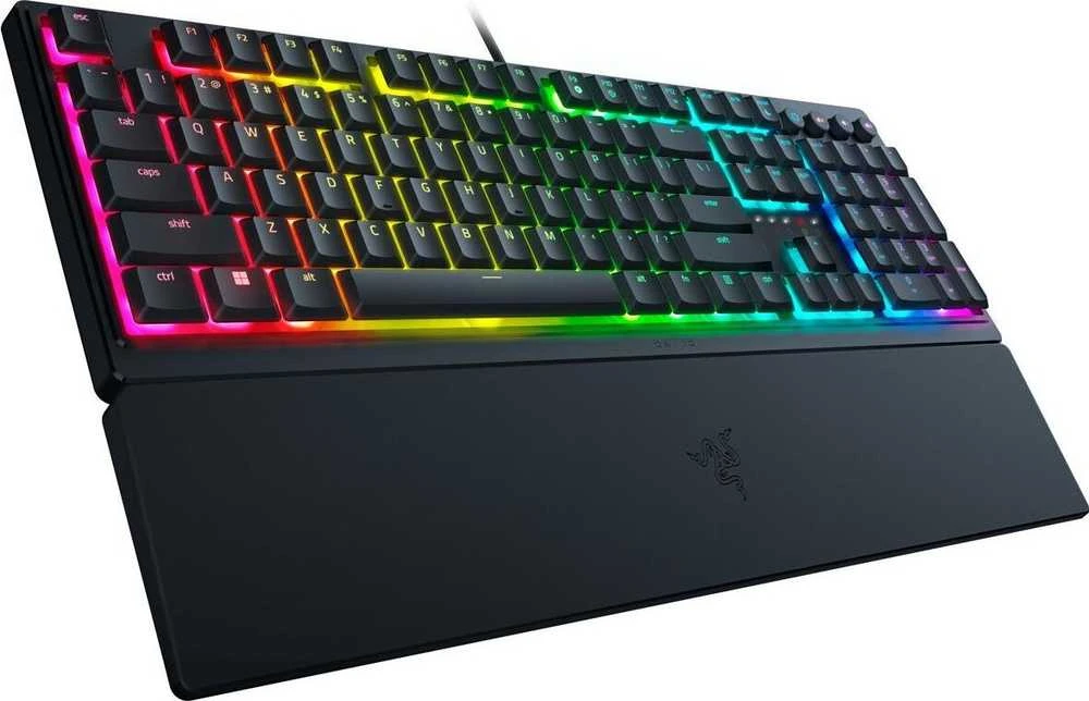 Razer | Ornata V3 | Klaviatūra žaidimams | su laidu | RGB LED pašvietimas | US | Mecha-Membrane | Juodas