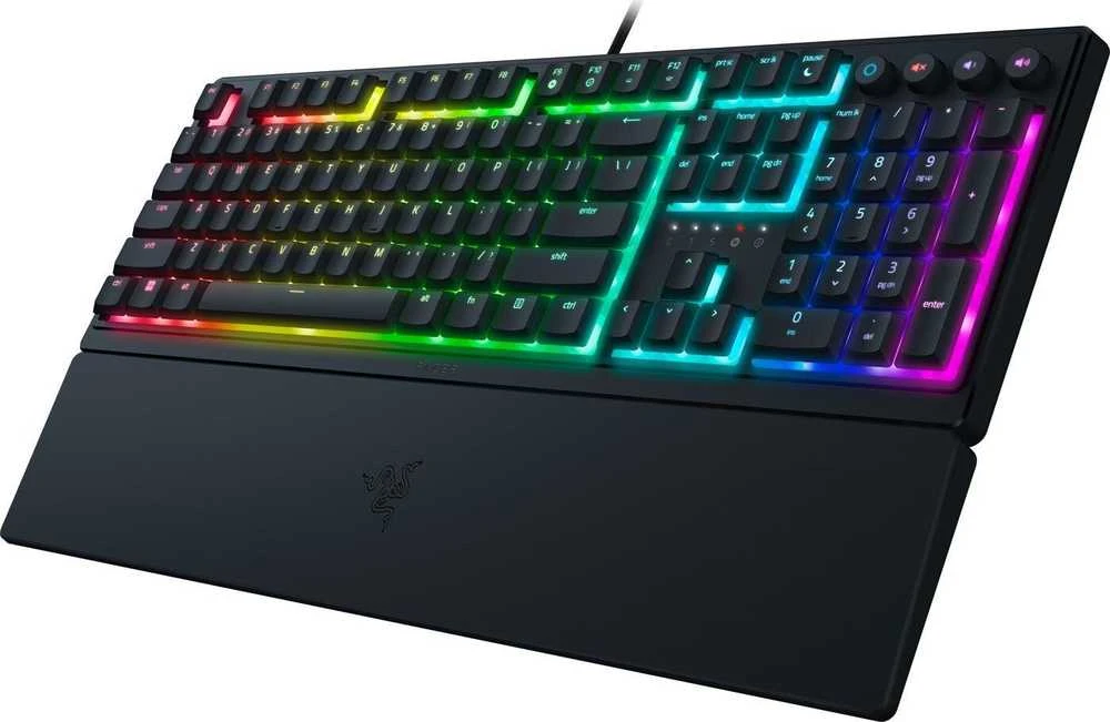 Razer | Ornata V3 | Klaviatūra žaidimams | su laidu | RGB LED pašvietimas | US | Mecha-Membrane | Juodas