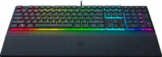 Klaviatūra „Razer Ornata V3“, mechamembraniniai jungikliai, 10 „Razer Chroma RGB“ apšvietimo zonų, 1000 Hz „Ultrapolling“, apšviesti klavišai, minkštas riešo atramos paviršius – vokiškas išdėstymas