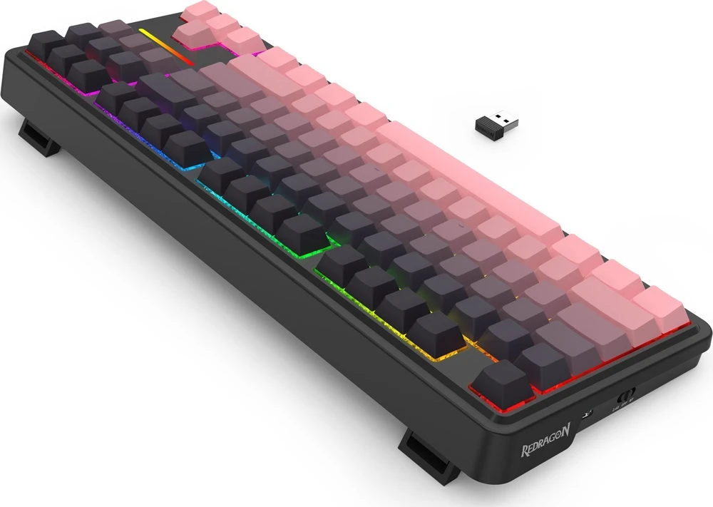 Klaviatūra žaidimams Redragon K728 Leopard L belaidė mechaninė su pašvietimu juoda
