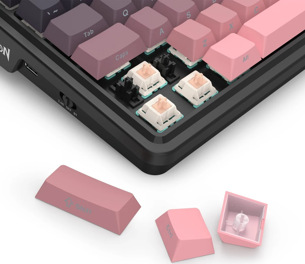 Klaviatūra žaidimams Redragon K728 Leopard L belaidė mechaninė su pašvietimu juoda