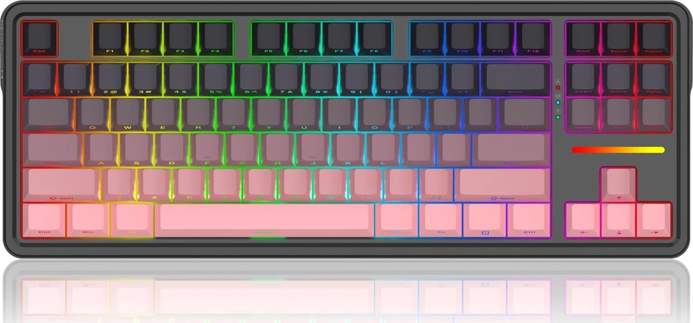 Klaviatūra žaidimams Redragon K728 Leopard L belaidė mechaninė su pašvietimu juoda