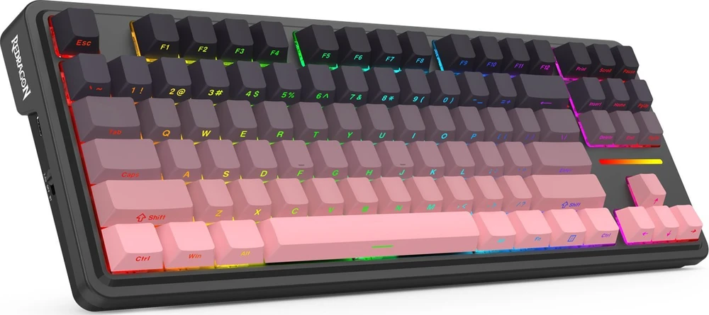 Klaviatūra žaidimams Redragon K728 Leopard L belaidė mechaninė su pašvietimu juoda