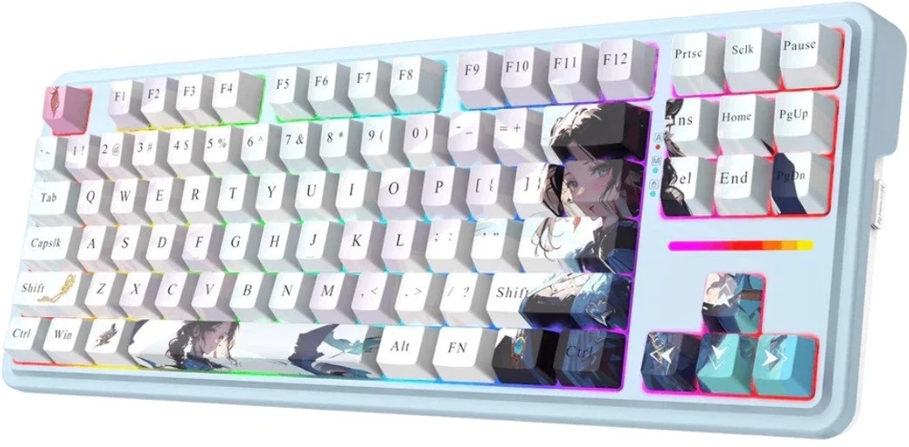 Klaviatūra žaidimams Redragon Antonium PRO K728AK-RGB-PRO Redragon Linear Switches belaidė mechaninė su pašvietimu mėlyna