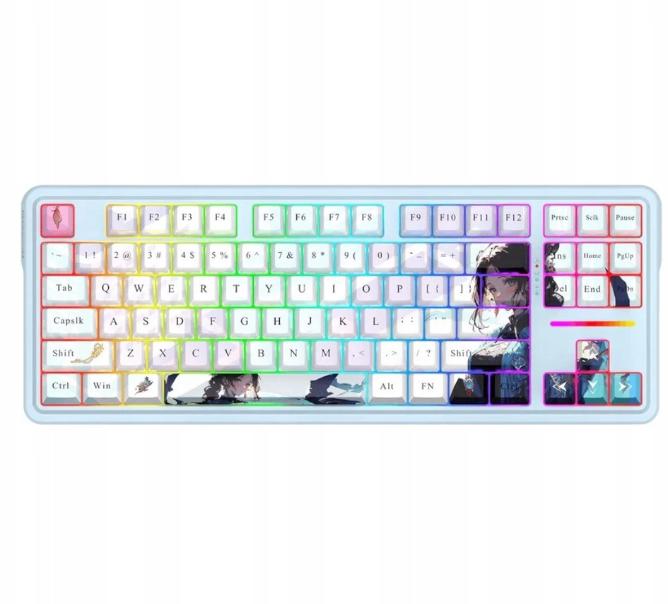Klaviatūra žaidimams Redragon Antonium PRO K728AK-RGB-PRO Redragon Linear Switches belaidė mechaninė su pašvietimu mėlyna