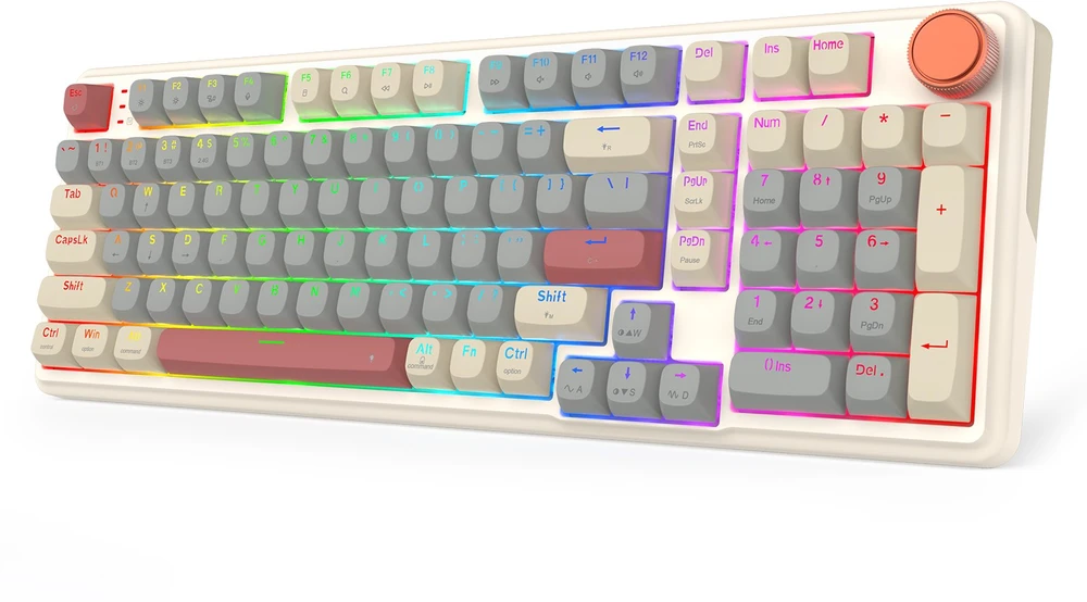 Klaviatūra žaidimams Redragon K768WGR-WL EISA 100