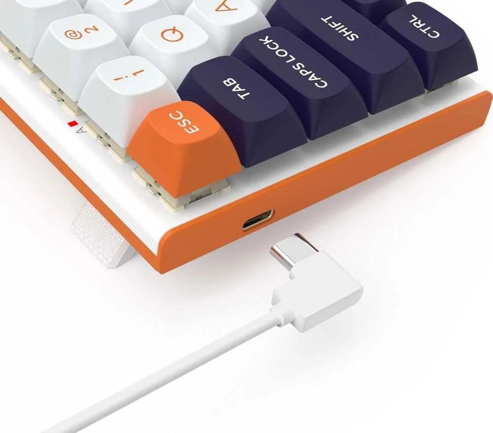 Klaviatūra žaidimams Redragon K683WBO-RGB-M FIDD su laidu magnetyczno-mechaninė su pašvietimu balta ir-juoda