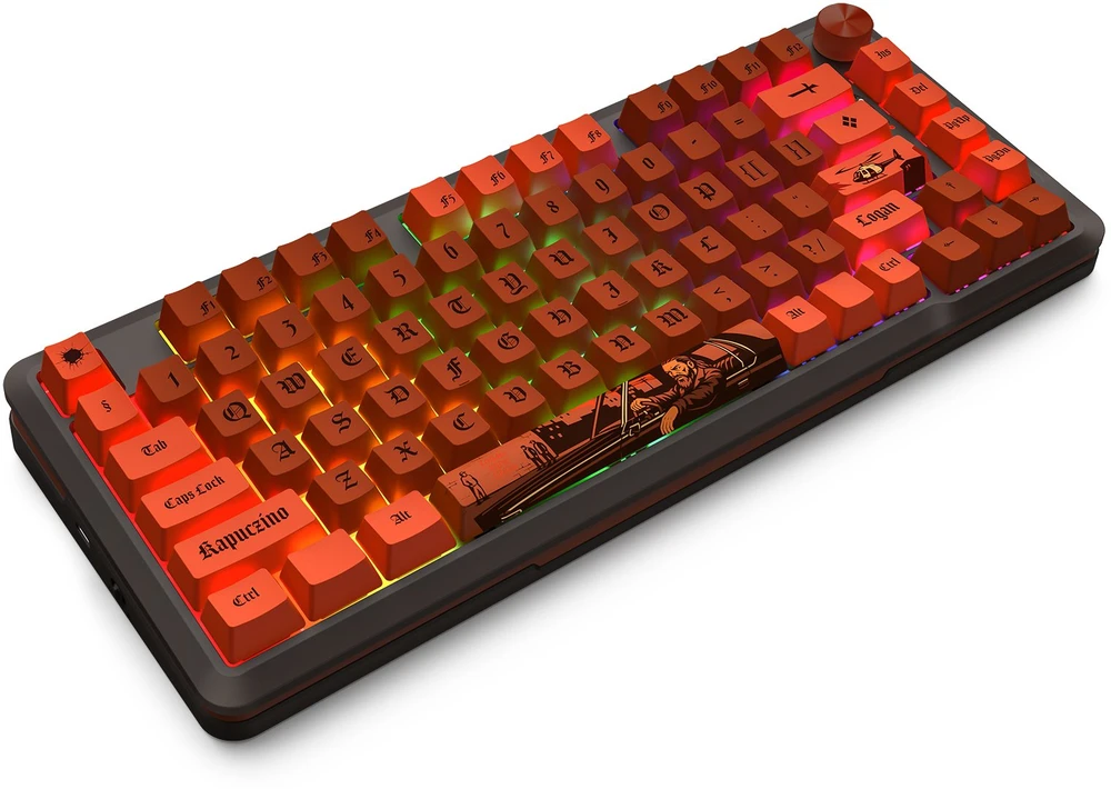 Klaviatūra žaidimams Redragon K4PUC21N0 PRO Lion Linear belaidė mechaninė su pašvietimu raudona