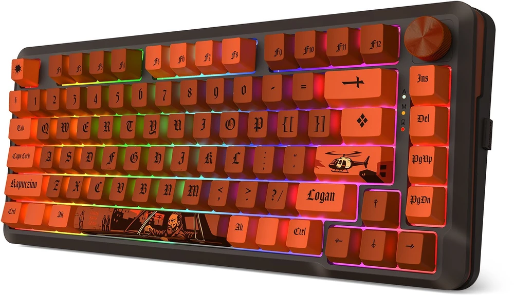 Klaviatūra žaidimams Redragon K4PUC21N0 PRO Lion Linear belaidė mechaninė su pašvietimu raudona