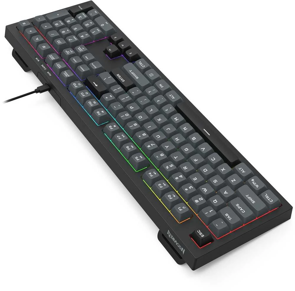 Klaviatūra žaidimams Redragon Crux K518 su laidu membraninė su pašvietimu juoda