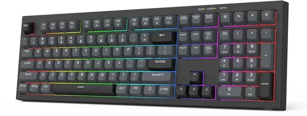 Klaviatūra žaidimams Redragon Crux K518 su laidu membraninė su pašvietimu juoda