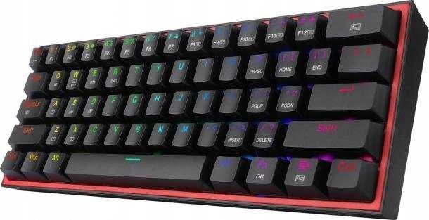 Klaviatūra žaidimams Redragon Fizz Pro K616 Redragon Mechaninė Raudona Switches belaidė mechaninė su pašvietimu juoda