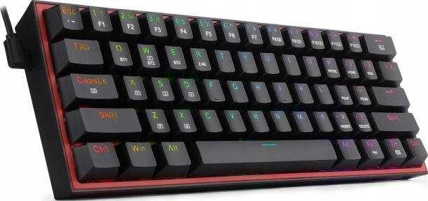 Klaviatūra žaidimams Redragon Fizz Pro K616 Redragon Mechaninė Raudona Switches belaidė mechaninė su pašvietimu juoda