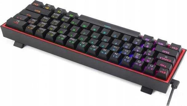 Klaviatūra žaidimams Redragon Fizz Pro K616 Redragon Mechaninė Raudona Switches belaidė mechaninė su pašvietimu juoda