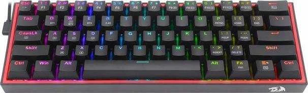 Klaviatūra žaidimams Redragon Fizz Pro K616 Redragon Mechaninė Raudona Switches belaidė mechaninė su pašvietimu juoda