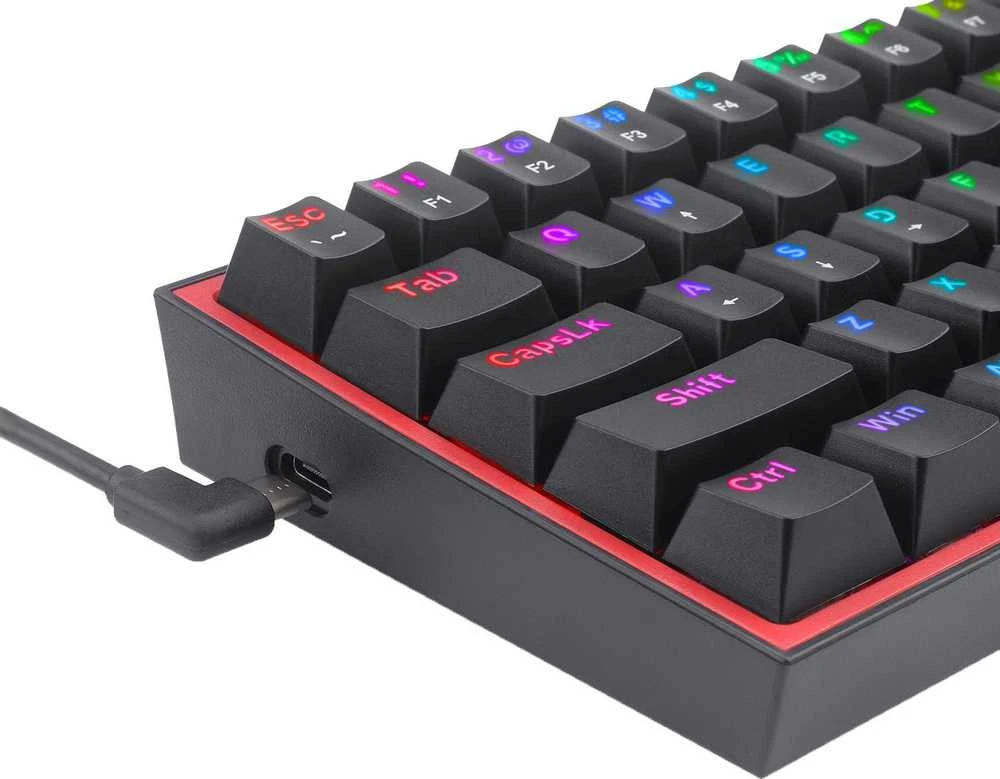 Žaidimų Klaviatūra Redragon Fizz K617 RGB (Juoda)