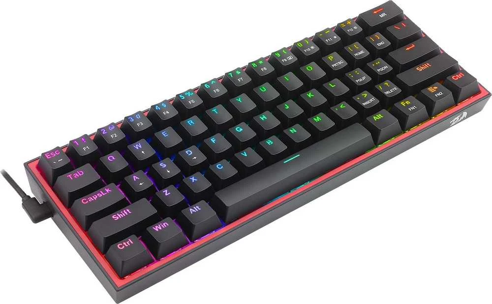 Žaidimų Klaviatūra Redragon Fizz K617 RGB (Juoda)
