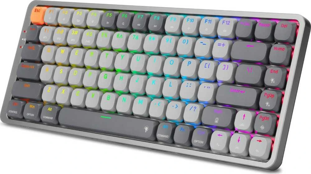 Klaviatūra žaidimams Redragon Azure K652GG-RGB-PRO Redragon Mechaninė Raudona Switches belaidė mechaninė su pašvietimu pilka
