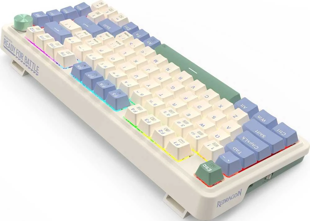 Klaviatūra žaidimams Redragon K673CPG-RGB-PRO UCAL PRO Redragon Mechaninė Raudona Switches belaidė mechaninė su pašvietimu balta