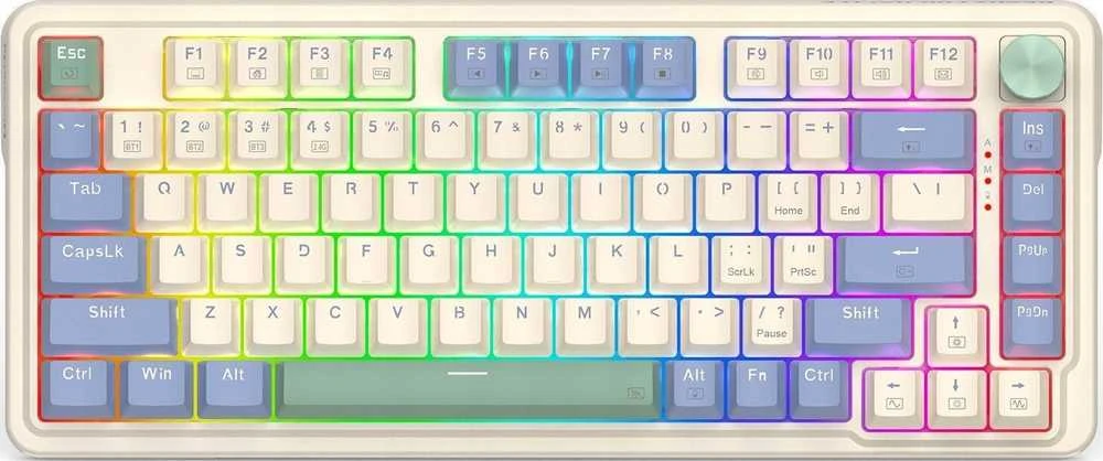 Klaviatūra žaidimams Redragon K673CPG-RGB-PRO UCAL PRO Redragon Mechaninė Raudona Switches belaidė mechaninė su pašvietimu balta