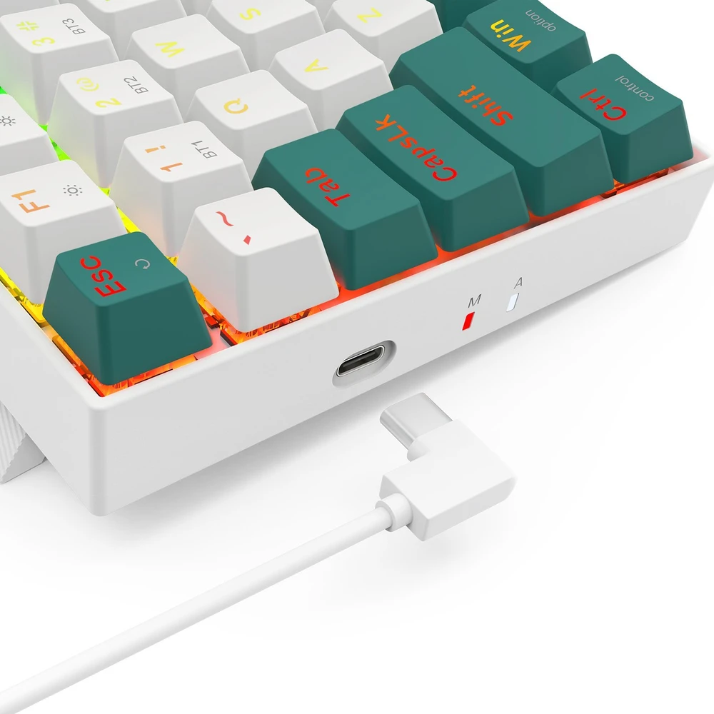 Klaviatūra žaidimams Redragon Singed K678WG-RGB-PRO Redragon Mechaninė Raudona Switches belaidė mechaninė su pašvietimu žalia
