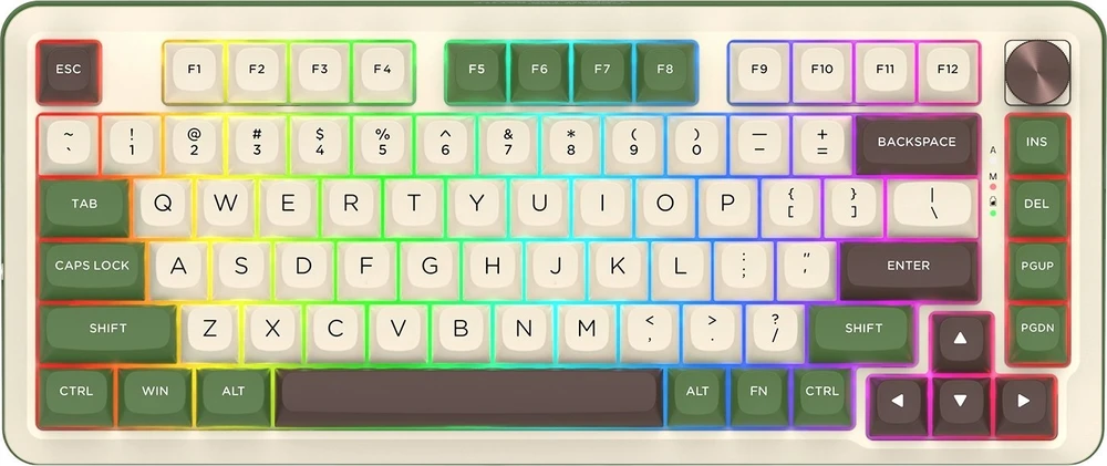 Klaviatūra žaidimams Redragon K681 Dragon Growl belaidė mechaninė su pašvietimu žalia
