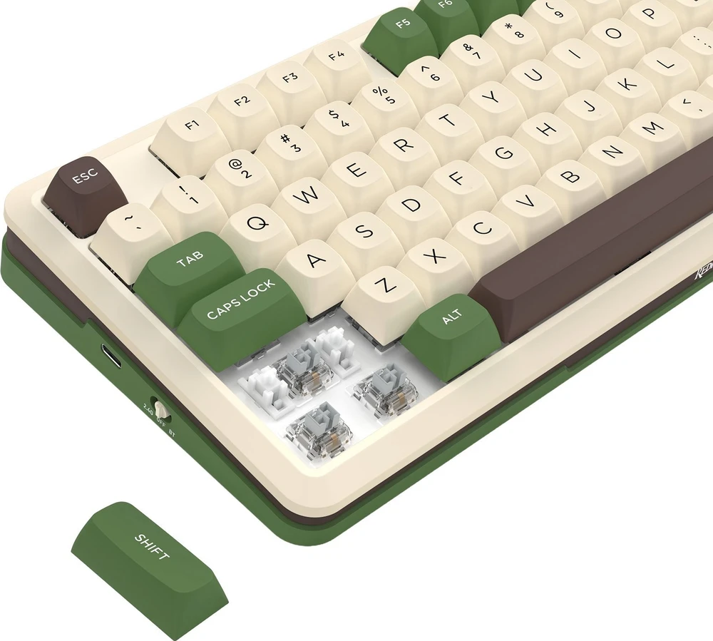Klaviatūra žaidimams Redragon K681 Dragon Growl belaidė mechaninė su pašvietimu žalia