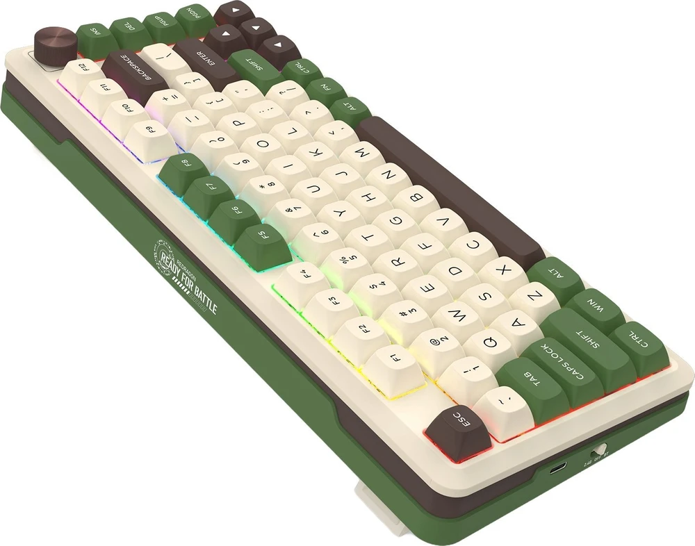 Klaviatūra žaidimams Redragon K681 Dragon Growl belaidė mechaninė su pašvietimu žalia