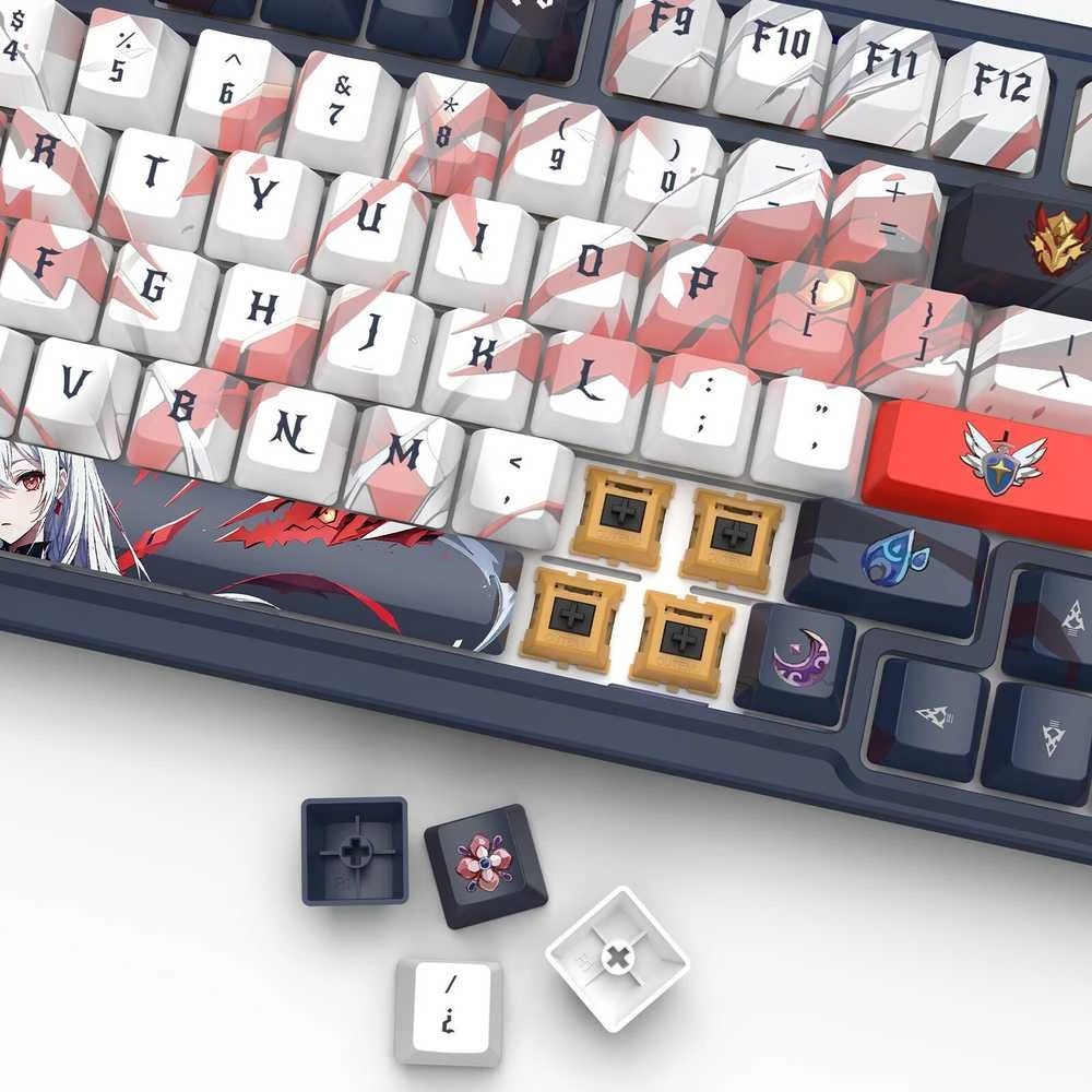 Klaviatūra žaidimams Redragon K686AK-RGB-PRO Eisa Redragon Linear Switches belaidė mechaninė su pašvietimu balta ir-pilka