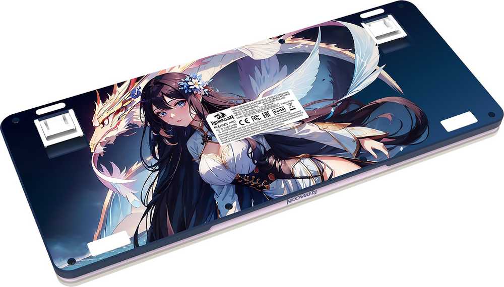 Klaviatūra žaidimams Redragon Flekact Pro K708AK-RGB-PRO Leopard L belaidė mechaninė su pašvietimu violetinė