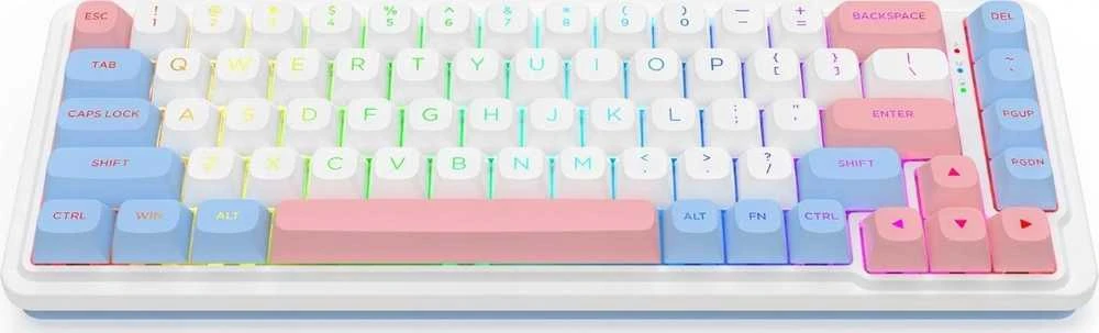 Klaviatūra žaidimams Redragon K709WBP-RGB-PRO Mint Mambo belaidė mechaninė su pašvietimu balta