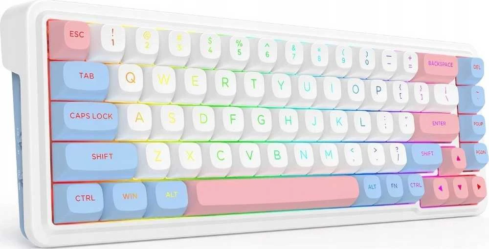 Klaviatūra žaidimams Redragon K709WBP-RGB-PRO Mint Mambo belaidė mechaninė su pašvietimu balta