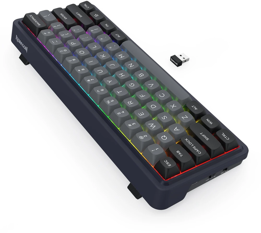 Klaviatūra žaidimams Redragon Draconic V2 K730 Redragon RPC belaidė mechaninė su pašvietimu juoda