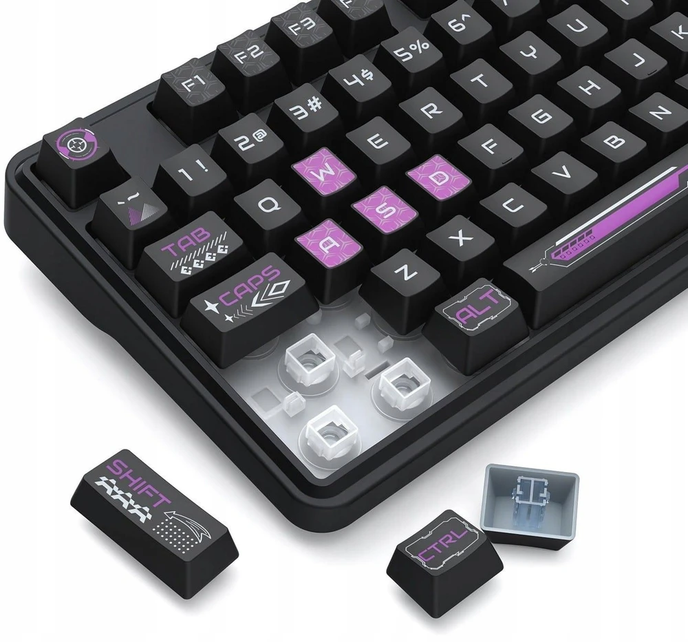 Klaviatūra žaidimams Redragon Volcano K526BP-PRO belaidė membraninė su pašvietimu juoda