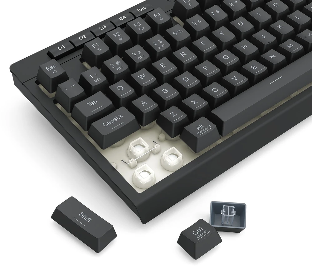 Klaviatūra žaidimams Redragon Shiva 98 Pro K515-Pro belaidė membraninė su pašvietimu juoda
