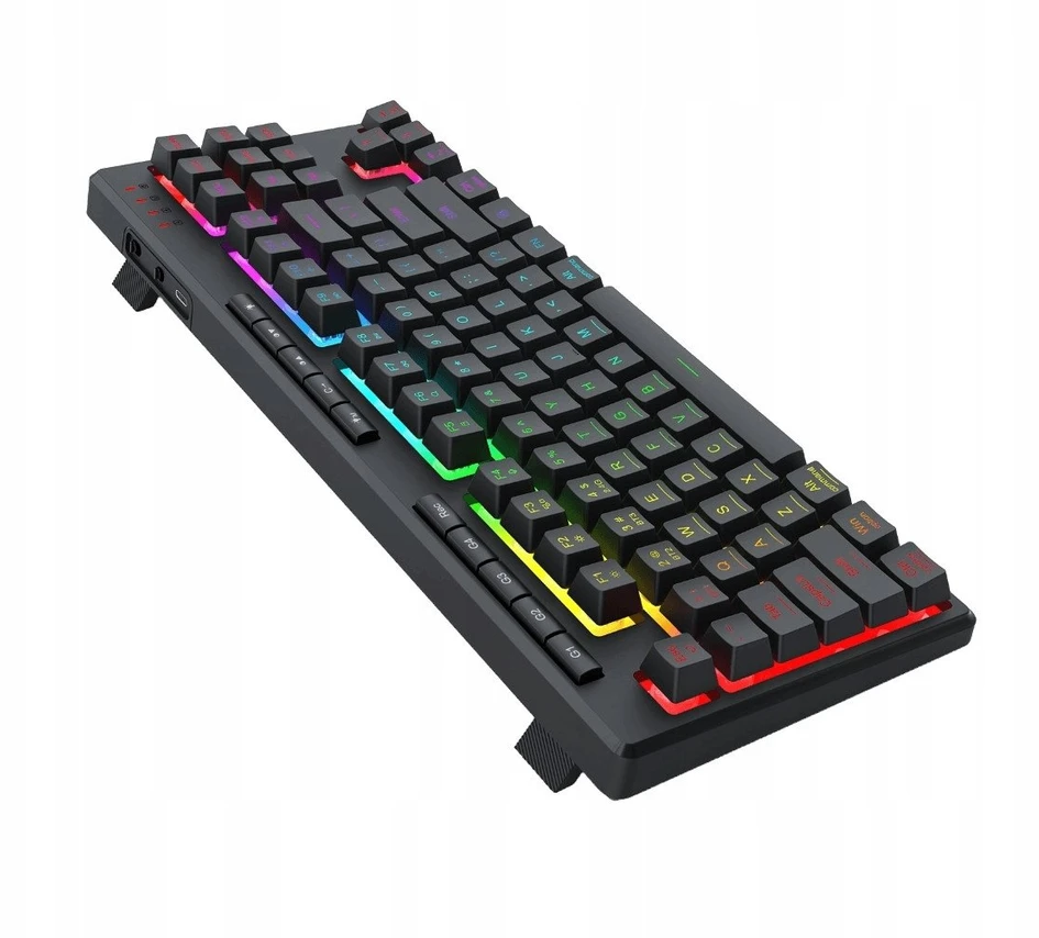 Klaviatūra žaidimams Redragon SHIVA PRO 87 K516RGB-PRO belaidė membraninė su pašvietimu juoda