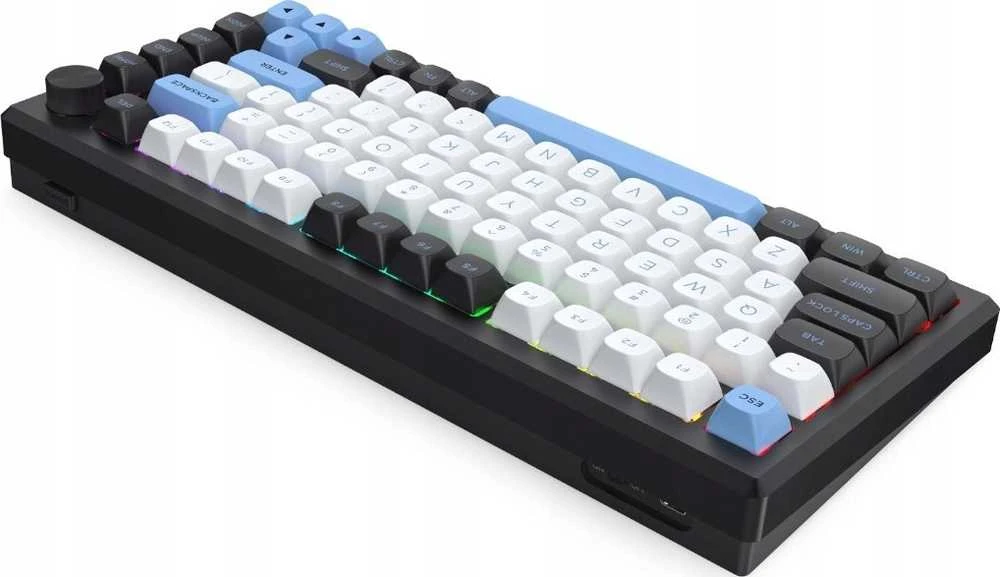 Klaviatūra žaidimams Redragon Uranus Pro 82 K732WLB-RGB-PRO Leopard L belaidė mechaninė su pašvietimu juoda