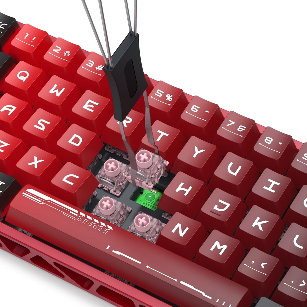 Klaviatūra žaidimams Redragon Venom Redragon Next-GEN UltraMag su laidu magnetyczna su pašvietimu raudona