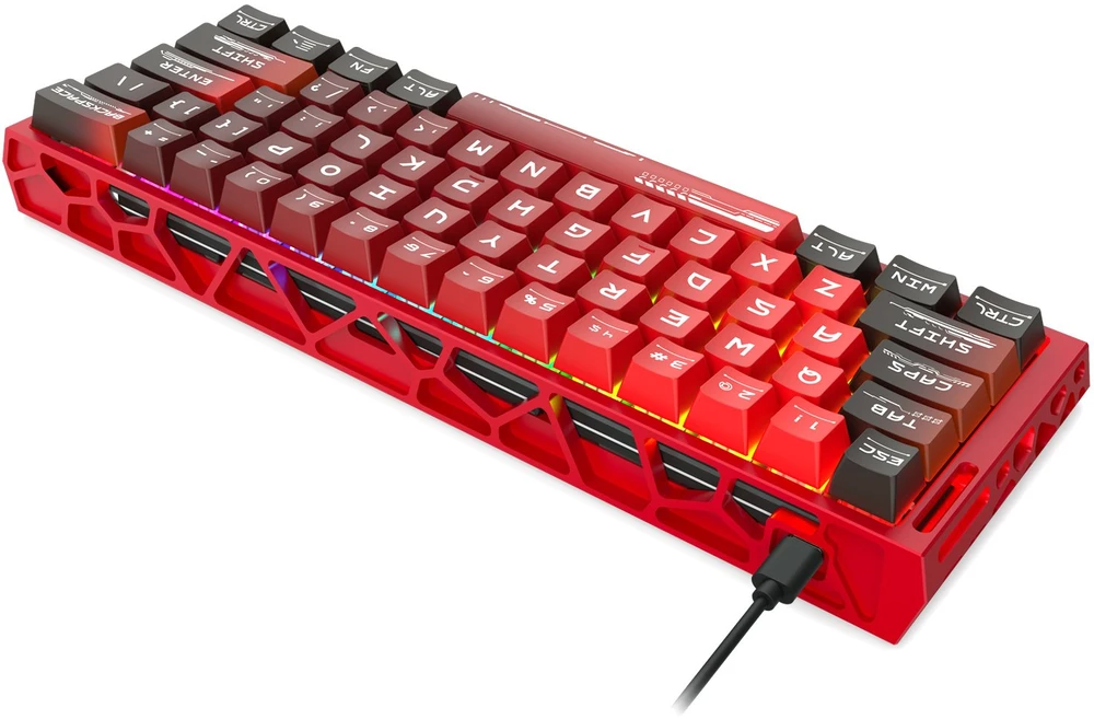 Klaviatūra žaidimams Redragon Venom Redragon Next-GEN UltraMag su laidu magnetyczna su pašvietimu raudona