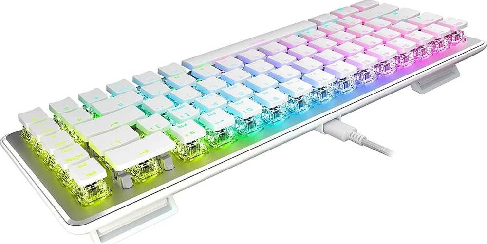 ROCCAT Vulcan II Mini RGB balta mechaninė klaviatūra (US, Raudona switch)
