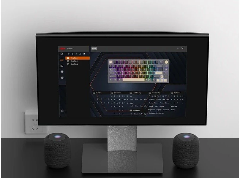 Klaviatūra Royal Kludge RK M75 (Phantom) - RK rusvai gelsvas Switches