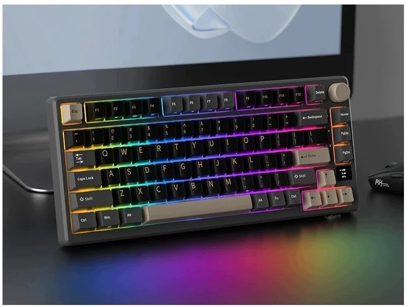 Klaviatūra Royal Kludge RK M75 (Phantom) - RK rusvai gelsvas Switches