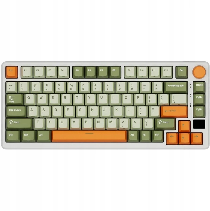 Klaviatūra Royal Kludge RK-M75 Slate Cyan Klaviatūra žaidimams Kremas switch